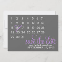 Annonces de mariage Calendrier Enregistrer la date