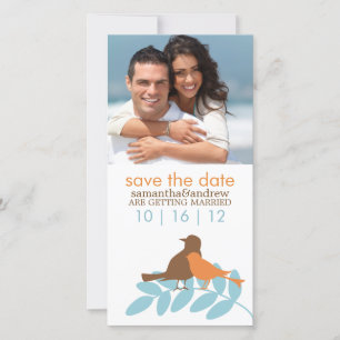 Save The Date Annonces de Mariage photo Inséparables d'automne