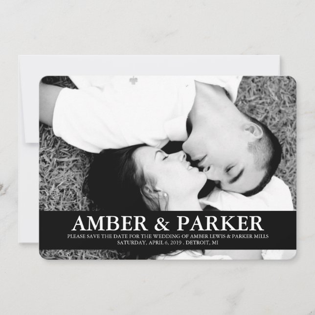 Save the Date Announcement | 2Names (Front)