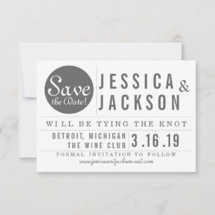 Save the Date Announcement - Circled