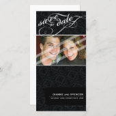 SAVE THE DATE ANNOUNCEMENT :: fancy text 7 (Front/Back)