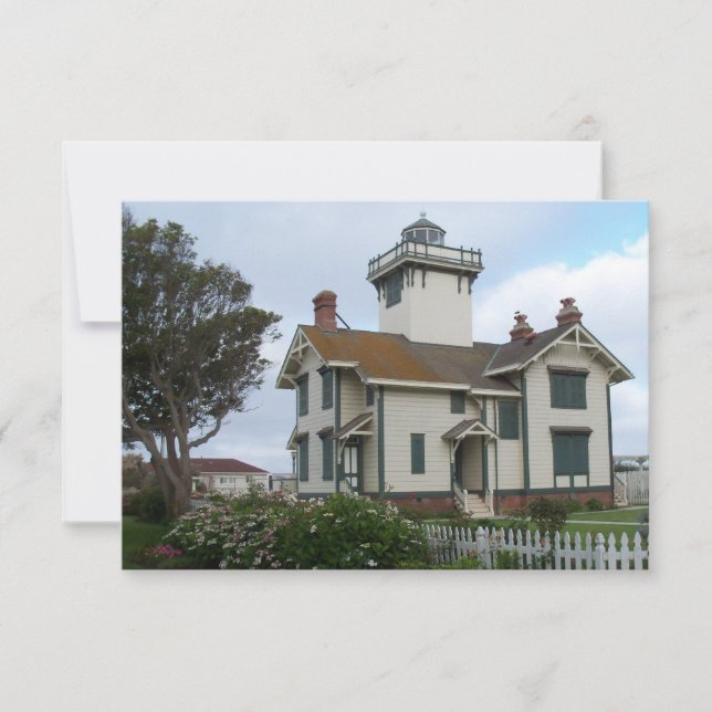 Save The Date Announcement Point Fermin Lighthouse (Front)