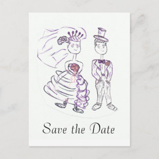 Save the Date Announcement Postcard