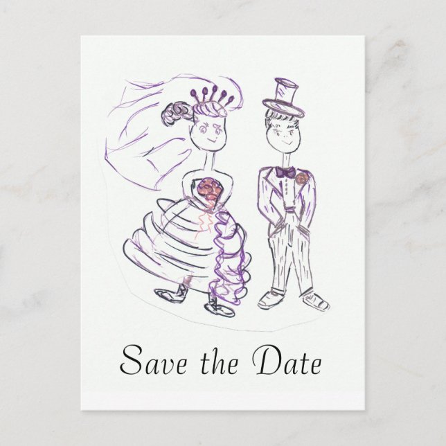 Save the Date Announcement Postcard (Front)