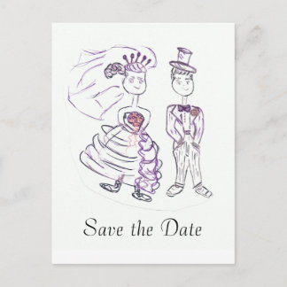 Save the Date Announcement Postcard