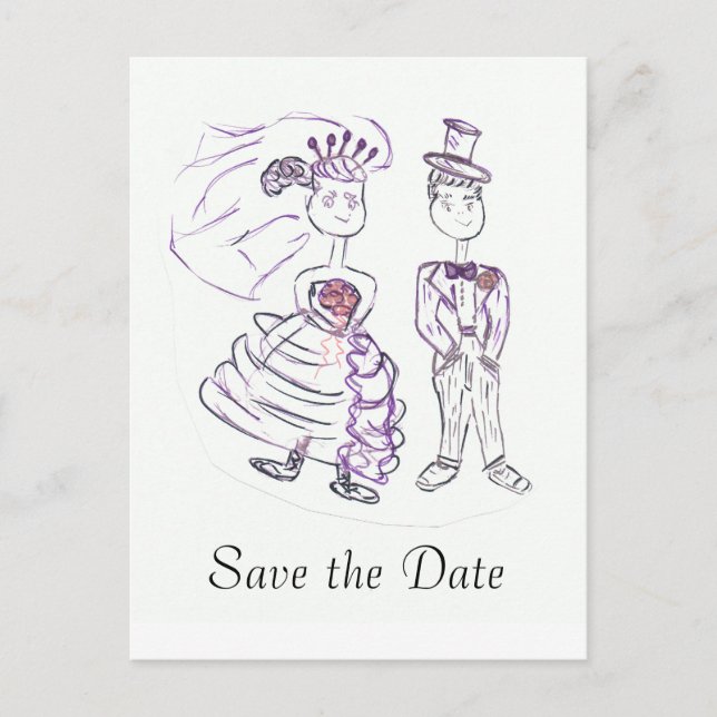 Save the Date Announcement Postcard (Front)