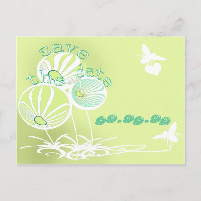 Save The Date - - - - - Announcement Postcard (Front)