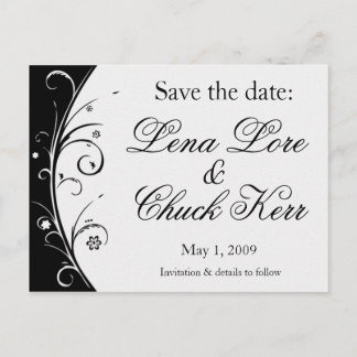 Save the Date Announcement Postcard