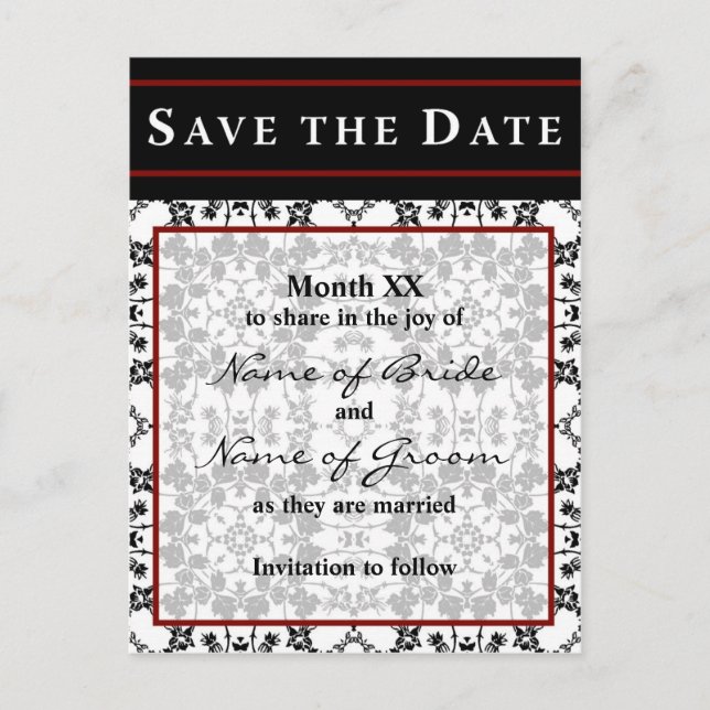 Save the Date Announcement Postcard (Front)