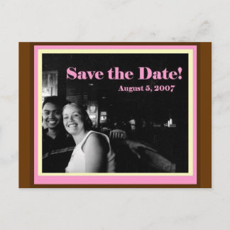 Save The Date Announcement Postcard