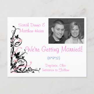 Save the Date Announcement Postcard