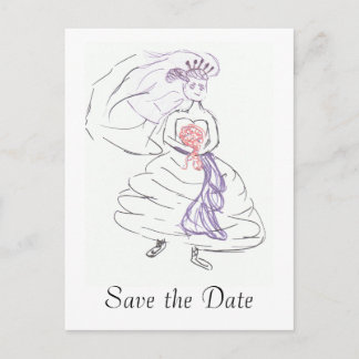 Save the Date Announcement Postcard