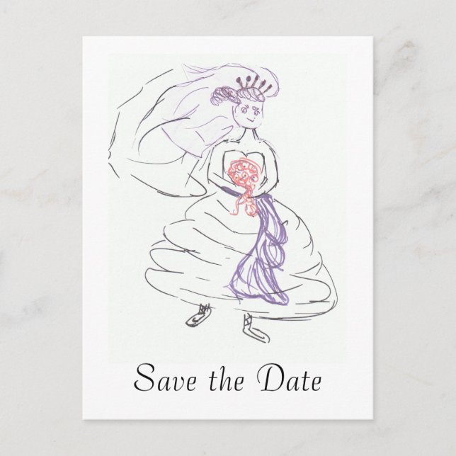 Save the Date Announcement Postcard (Front)