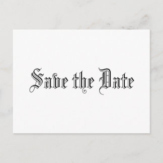 Save the Date Announcement Postcard