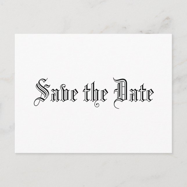 Save the Date Announcement Postcard (Front)