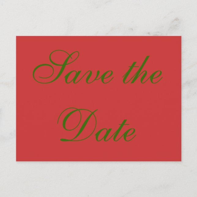 Save the Date Announcement Postcard (Front)