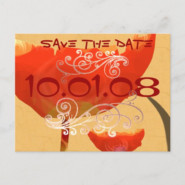 Save The Date Announcement Postcard (Front)