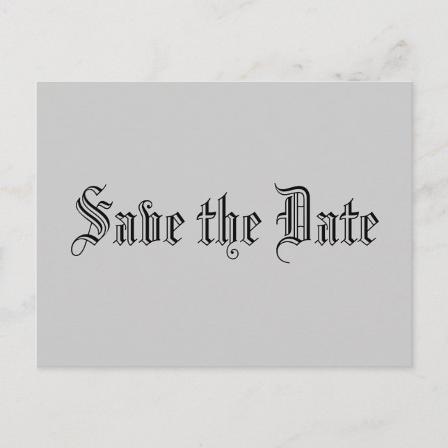 Save the Date Announcement Postcard (Front)
