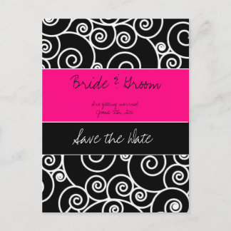 Save the date announcement postcard