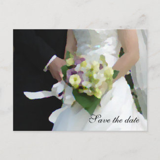 Save the date announcement postcard