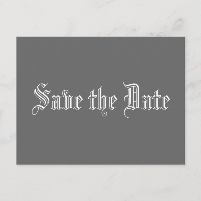 Save the Date Announcement Postcard (Front)