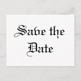 Save the Date Announcement Postcard