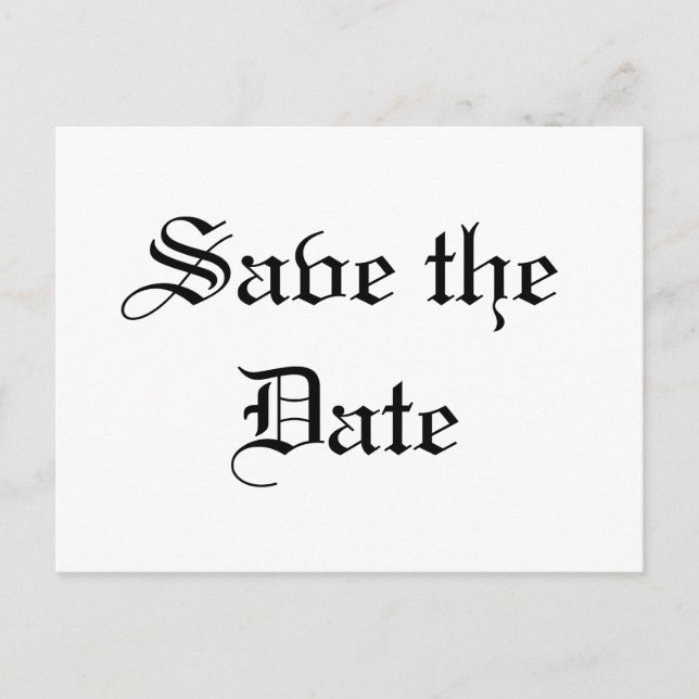 Save the Date Announcement Postcard (Front)