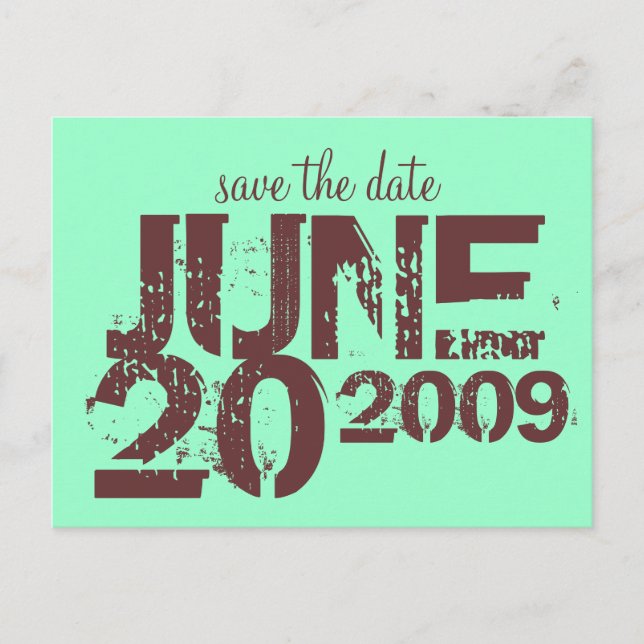 Save the Date Announcement Postcard (Front)