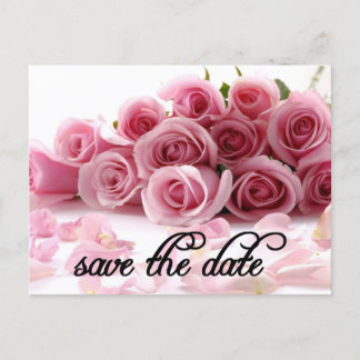 save the date announcement postcard