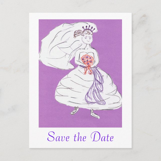Save the Date Announcement Postcard (Front)