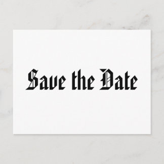 Save the Date Announcement Postcard