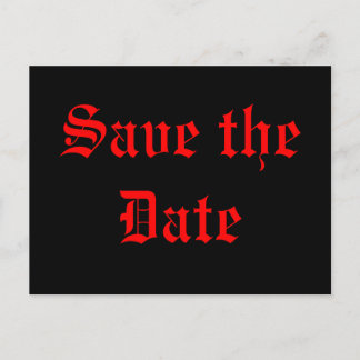 Save the Date Announcement Postcard