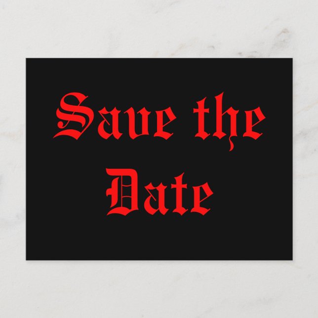Save the Date Announcement Postcard (Front)