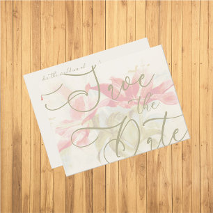 Save the Date Announcement Postcard Template