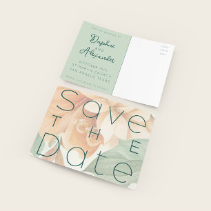 Save the Date Announcement Postcard Template