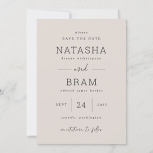 Save The Date Announcement Wedding Photo Card