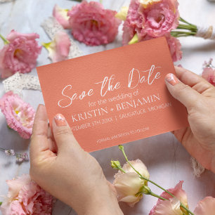 Save the Date Announcements (Peach)