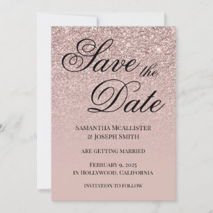 Save The Date Antique Dusty rose brillant