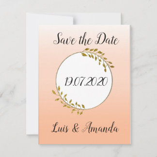 Save the Date Apricot Gold Ranke