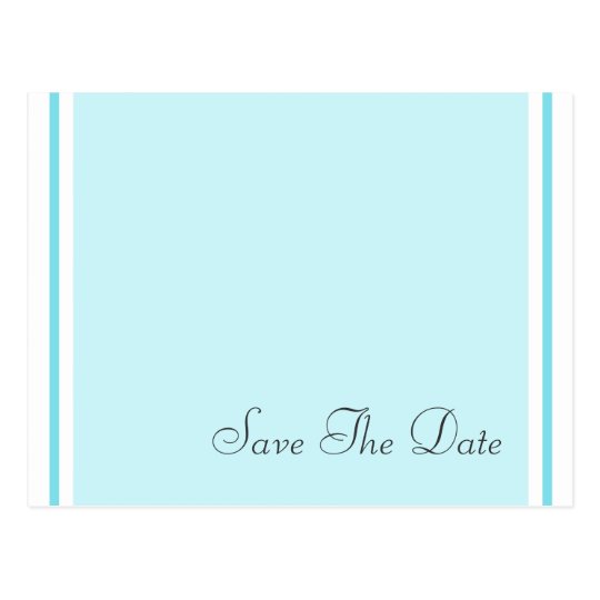 Save The Date Aqua Teal Postcards