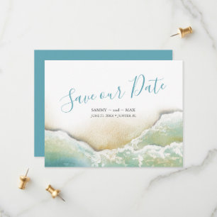 Save The Date Aquarelle côtière Enregistrer la date