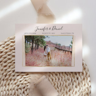 Save The Date Aquarelle Fleurs Roses Tendres Enregistrer La Date