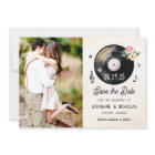 Aquarelle Floral Vinyl Enregistrer la date