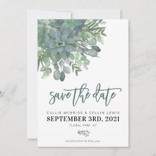 Save The Date Aquarelle Mariage réussi Enregistrer la date