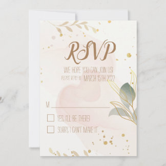 Save The Date Aquarelle Pastel RSVP
