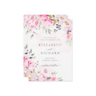 Aquarelle rose pâle Mariage de verdure Florale