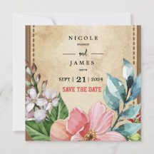 Aquarelle Rustique Floral