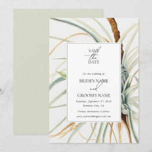 Save The Date Aquarelle Rustique Neutral Boho Mariage botanique