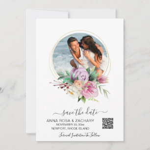 Save The Date *~* AR6 Floral - Site Mariage QR Enregistrer La Da