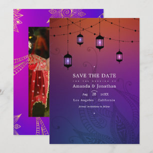 Save The Date Arabian Bollywood Mariage Photo